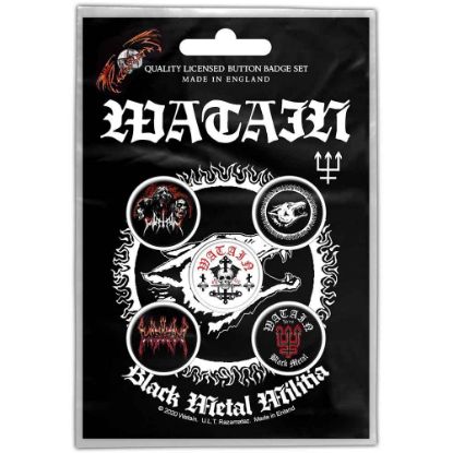 Picture of Watain Button Badge Pack: Black Metal Militia