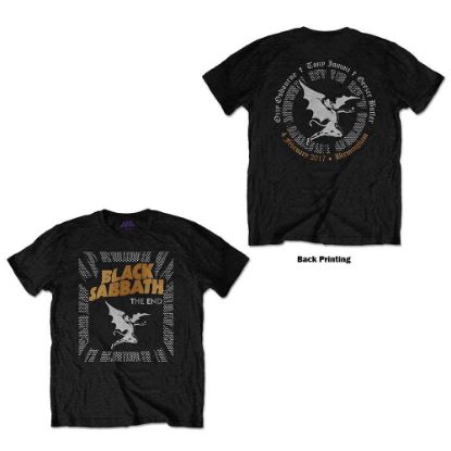 Picture of Black Sabbath Unisex T-Shirt: The End Demon Back Print