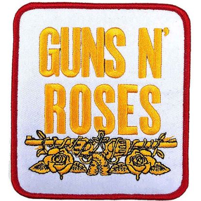 Picture of Guns N' Roses Woven Patch: Stacked White (Standard) 