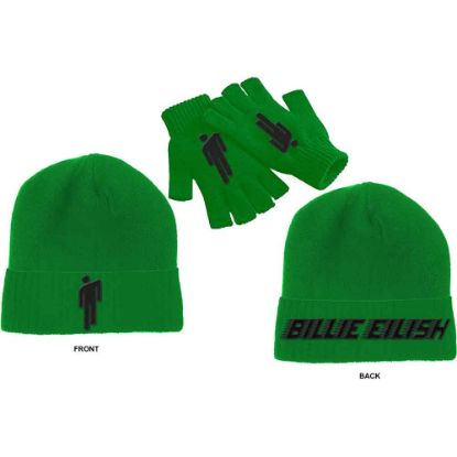 Picture of Billie Eilish Unisex Beanie Hat & Glove Set:Blohsh