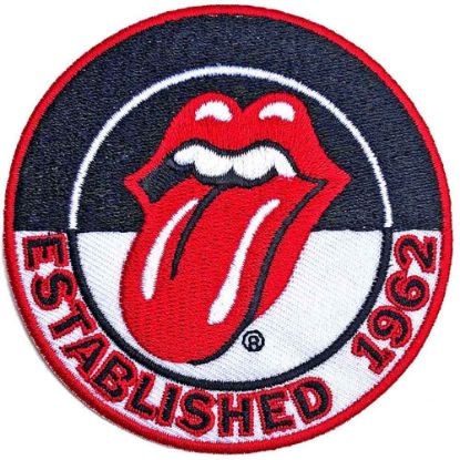 Picture of The Rolling Stones Woven Patch: Est. 1962 Version 2. (Standard) 