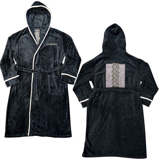 Picture of Joy Division Unisex Bathrobe: Unknown Pleasures (Medium - Large)