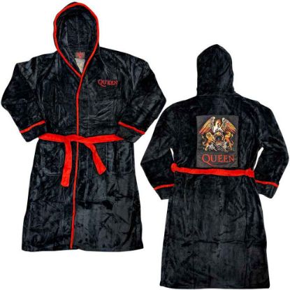 Picture of Queen Unisex Bathrobe: Classic Crest (Small - Medium)