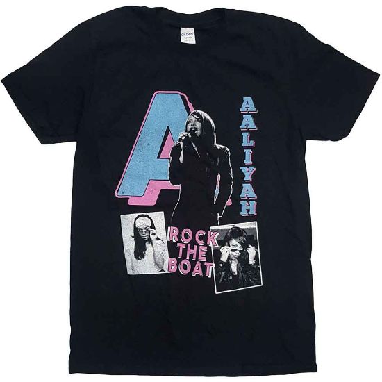 Picture of Aaliyah Unisex T-Shirt: Rock The Boat (Small)