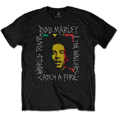 Picture of Bob Marley Unisex T-Shirt: Rasta Scratch