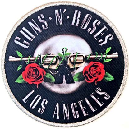 Picture of Guns N' Roses Printed Patch: Los Angeles Silver (Standard) 