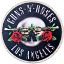 Picture of Guns N' Roses Printed Patch: Los Angeles Silver (Standard) 