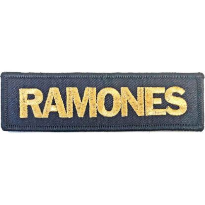 Picture of Ramones Woven Patch: Gold Logo (Standard) 