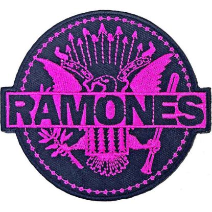 Picture of Ramones Woven Patch: Pink Seal (Standard) 