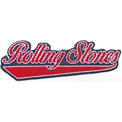 Picture of The Rolling Stones Woven Patch: Baseball Script (Standard) 