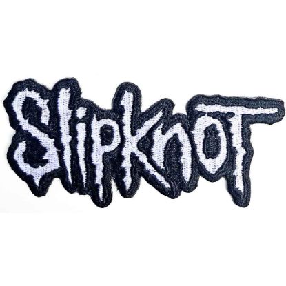 Picture of Slipknot Woven Patch: Cut-Out Logo Black Border (Standard) 