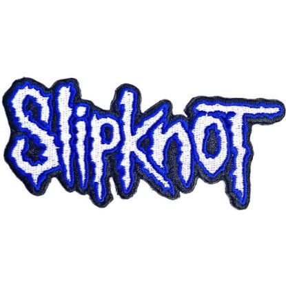 Picture of Slipknot Woven Patch: Cut-Out Logo Blue Border (Standard) 