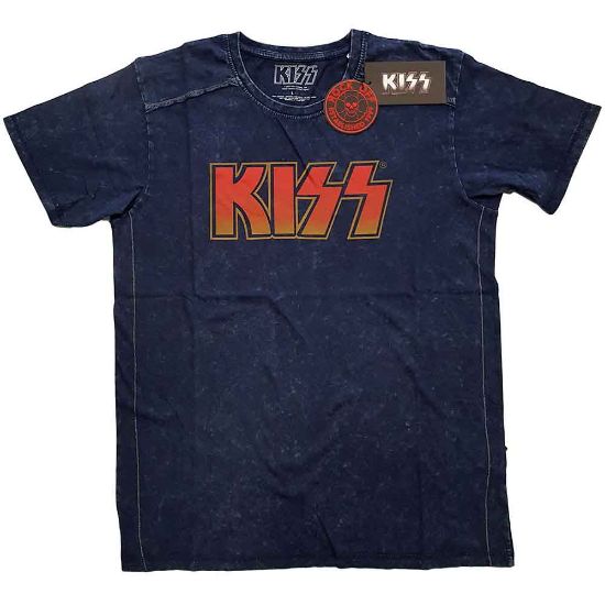 Picture of KISS Unisex T-Shirt: Classic Logo Wash Collection