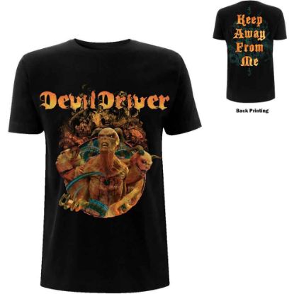 Picture of DevilDriver Unisex T-Shirt: Keep Away from Me Back Print