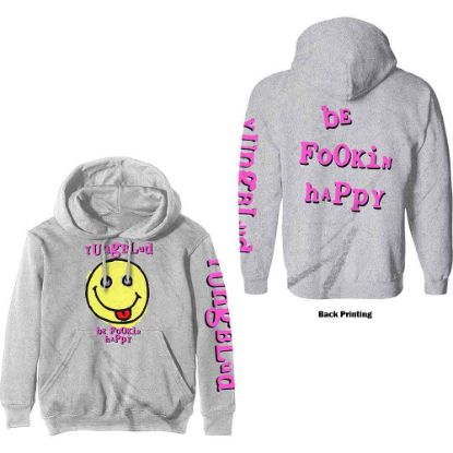 Picture of Yungblud Unisex Pullover Hoodie: Raver Smile (Back Print)