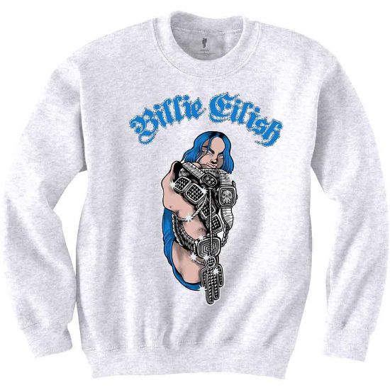 Picture of Billie Eilish Unisex Sweatshirt: Bling (X-Small)