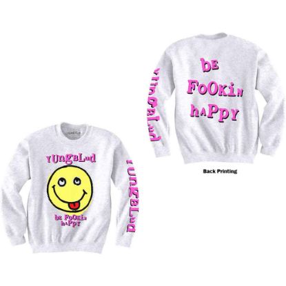 Picture of Yungblud Unisex Sweatshirt: Raver Smile (Back & Sleeve Print)