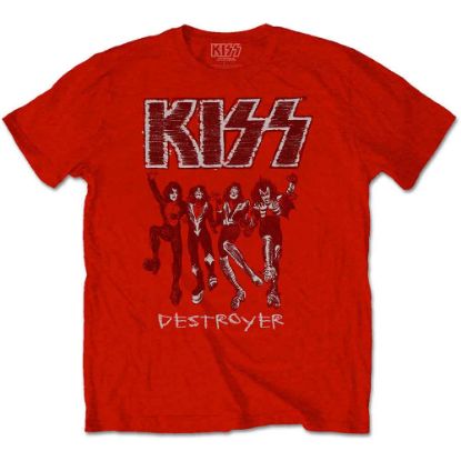Picture of KISS Unisex T-Shirt: Destroyer Sketch