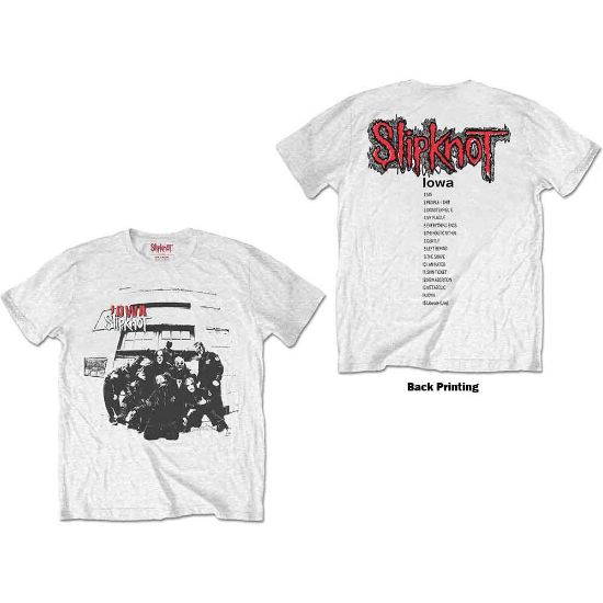 Picture of Slipknot Unisex T-Shirt: Iowa Track List Back Print