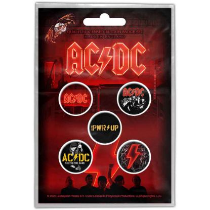 Picture of AC/DC Button Badge Pack: PWR-UP