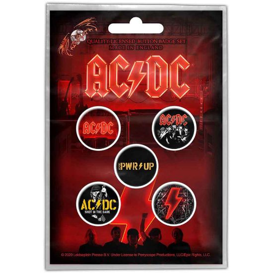 Picture of AC/DC Button Badge Pack: PWR-UP