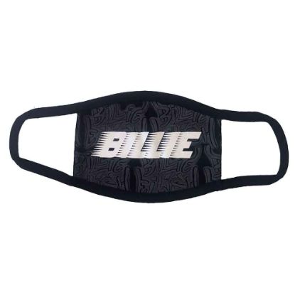 Picture of Billie Eilish Face Mask: Racer Logo & Graffiti Black