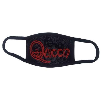 Picture of Queen Face Mask: Red Retro Logo